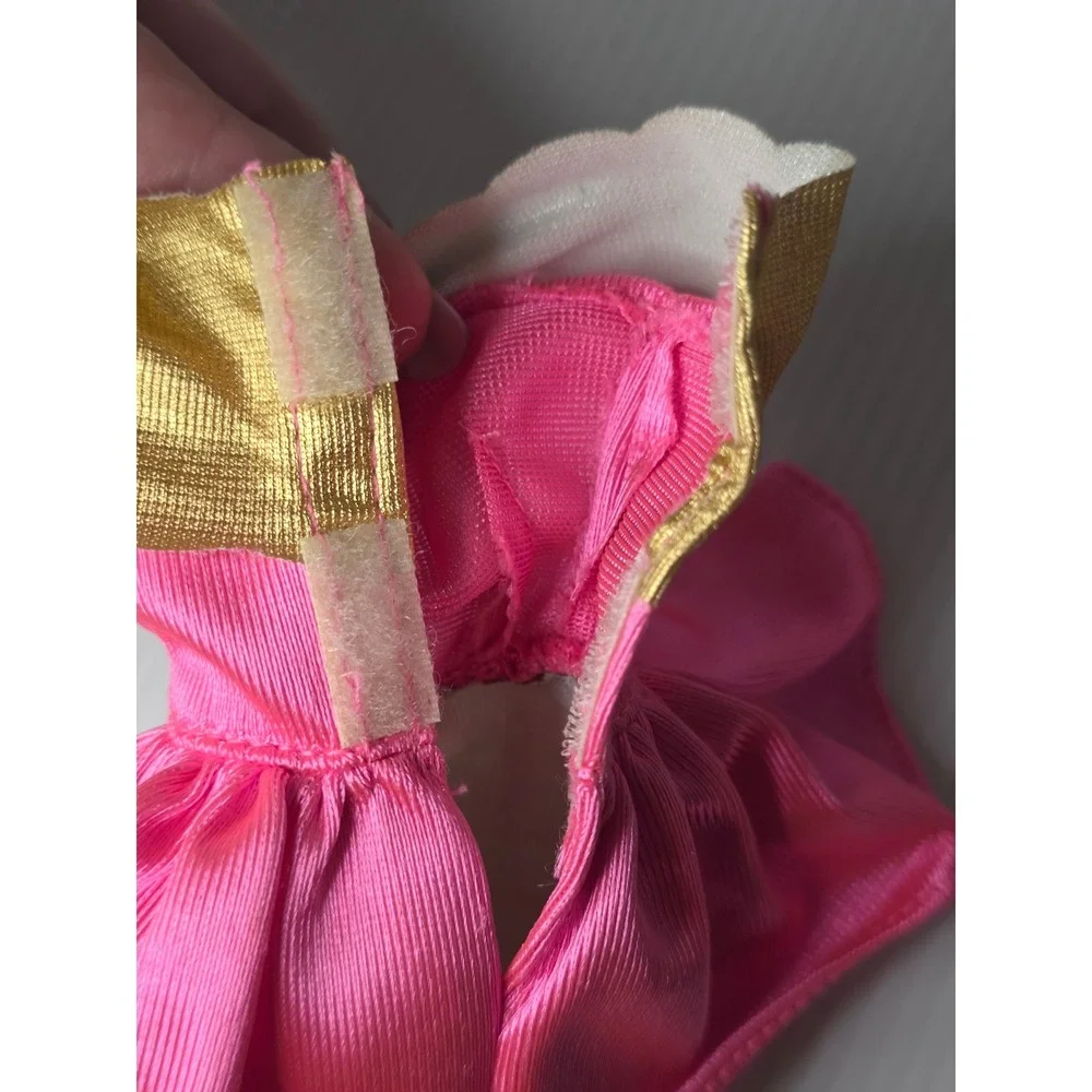 Barbie Pink Gold Party Dress Mattel Vintage Genie Tag‎ Outfit
